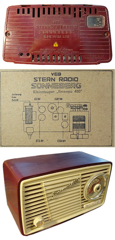 VEB Stern-Radio Sonneberg Ilmenau 480 Ilmenau 480 1961 ...