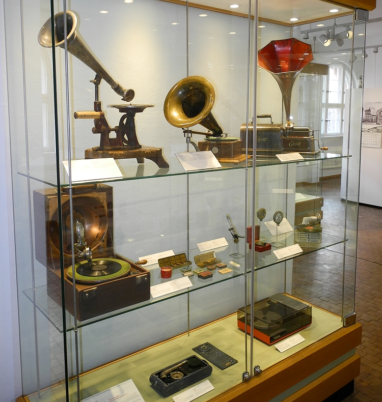 Deutsches Technikmuseum Berlin.  Historische Grammophone